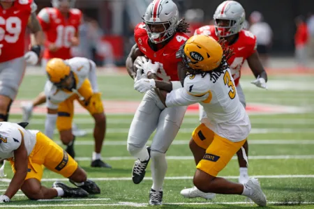 Jeremiah Smith Sets Ohio State’s Receiving Yardage Record, Then Points To Two More Targets
